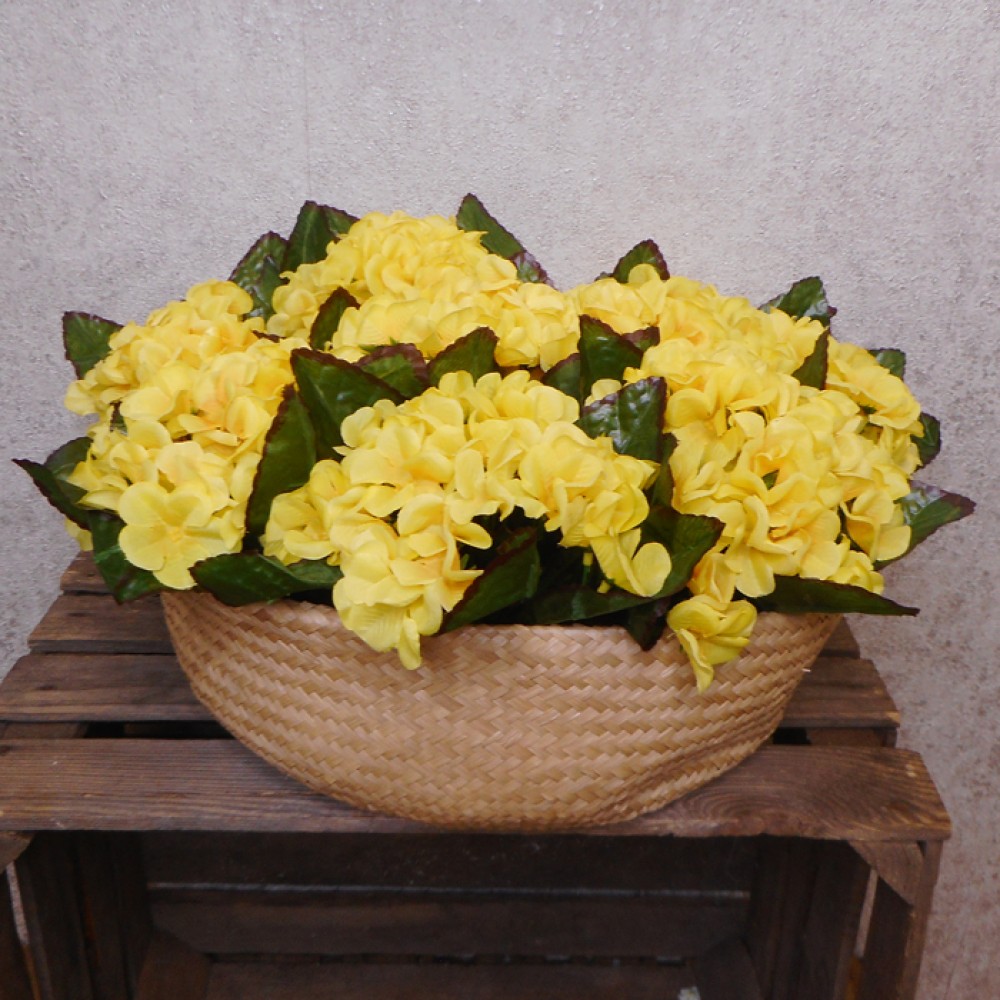 Artificial Primrose Plants Yellow 24cm Artificial Flowers